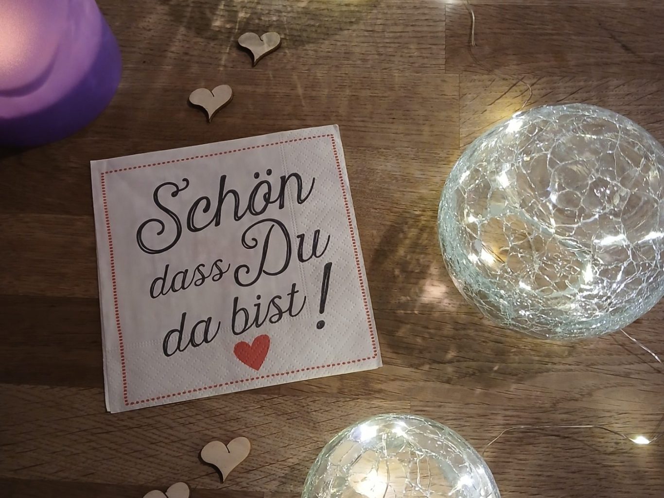 Bild mit Begrüßung